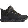 Geox J Flexyper Boy B Abx, Stivaletti Bambini e ragazzi, Black Dk Yellow 9241, 31 EU