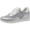 MARCO TOZZI Damen Sneaker 2-23731-44, Scarpe da Ginnastica Donna, White/Silver, 41 EU