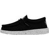 HEYDUDE Hey Dude Wally Youth Slub Canvas, Moccasin Bambini e ragazzi, Nero, 32 EU