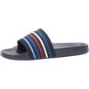 Tommy Hilfiger Scarpe da Mare Donna Global Stripes Pool Slide Ciabatte, Blu (Space Blue), 37