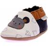 Robeez Ragazzo Geometric Stile Pantofole, Bianco Rompere, 17/18 EU