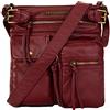 Montana West Echtes Leder, Borse a Mano Donna, S
