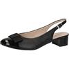 CAPRICE Décolleté Slingback da Donna con Fiocco Eleganti, Nero (Black Comb), 37 EU