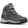 Columbia Newton Ridge Plus, Scarponi da trekking ed escursionismo di media altezza Donna, Quarry/Cool Wave, 36 EU