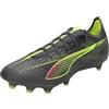 Puma Ultra 5 Match Fg/AG, Soccer Shoe Unisex - Adulto, Matte Aged Silver Yellow Alert Puma Aged Silver, 46.5 EU