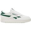 Reebok Donna Club C Double Revenge Sneaker, Chalk/Chalk/Darkgreen, 35,5 EU, Chalk Chalk Verde Scuro, 35.5 EU