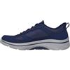 Skechers Go Walk Arch Fit 2.0 Seared Sneaker Uomo, Tessile in Pelle Blu Navy e Arancione, 46 EU