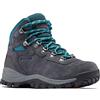 Columbia Newton Ridge Plus - Amplificatore impermeabile da donna, Squalo/Blu Fiume, 10 Wide