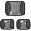 Baggallini Unisex-Adulto (solo bagagli) 2 medio/1 grandi cubi di compressione, Nero (Fiore di Mezzanotte), Taglia unica