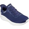 Skechers Uomo Scarpe da Ginnastica Hands-Free Slip-in Bobs Squad Chaos Daily Hype vestibilità Ampia, Navy, 46 EU Larga