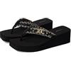 GUESS Women's Ediva Wedge Sandal, Nero 001., 4.5 UK