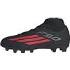 adidas Unisex - Bambini e Ragazzi F50 Club Mid Firm Ground/Multi Ground Football Boots Kids, Core Black/Lucid Red/Core Black, 30 1/2 EU