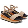 GIOSEPPO Sandali Sportivi Beige con zeppa da Donna Benay, beige, 40 EU