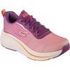 Skechers Sneaker Max Cushioning Elite 2.0 da Donna, Tessuto Lampone con Finiture Arancioni, 41 EU