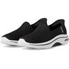 Skechers Scarpe da Ginnastica da Donna Go Walk Arch Fit 2.0 Delara Hands Free Slip-Ins, Nero/Bianco, 35 EU, Nero/Bianco, 35 EU