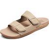 Reef Cushion Tradewind - Sandali in pelle nera, sabbia, 44 EU