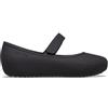 Crocs Unisex Bambino Brooklyn Mary Jane Flat T Scarpa bassa, Black, 19/20 EU