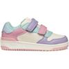 Geox J WASHIBA Girl Sneaker, LT Pink/WATERSEA, 1 UK, Lt Pink Watersea, 33 EU