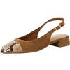 Tamaris décolleté slingback da donna con tacco a blocco marrone 39 EU