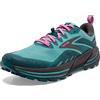 Brooks Cascadia 16, Scarpe da corsa Donna, Verde (Porcellana Blu Corallo Rosa), 37.5 EU Stretta