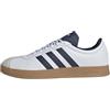 Adidas Uomo VL Court Base Shoes, Ftwr White/Dark Blue/Orbit Grey, 38 2/3 EU
