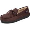 Isotoner Microsuede Moccasin Slipper with Cooling Memory Foam for Indoor/Outdoor Comfort, Mocassino Uomo, US /