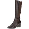 CAPRICE Stivali da donna con tacco a blocco eleganti, Marrone (Dk Brown Comb), 37 EU