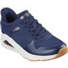 Skechers Tres-Air Uno Easy Steppers Sneaker da Donna, Fusione Calda della Maglia Blu Navy, 36 EU