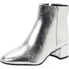 Tamaris Damen Boot Heel 1-25001-45, Stivaletto Donna, Argento, 36 EU