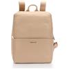 Mandarina Duck Mellow Leather Backpack Warm Taupe