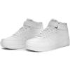 Kappa - Sneakers Alta, Uomo Donna, Bianco, Poliestere, Fitness. Logo MASERTA MD V, Taglia: 43