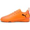 Puma Scarpe da Calcio Unisex per Bambini Future 8 Play TT JrSoccer, Arancione e Nero., 35 EU