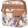 MultiSac North South Mini Zip Around Crossbody Bag, Borsa Donna, Gloria Floreale
