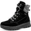 Tamaris Comfort Stivaletti invernali da donna stringati con cerniera foderati, Nero (Black), 37 EU