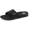 Reef Fanning Slide, Infradito Uomo, Nero Argento, 47 EU