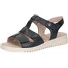 CAPRICE Donna sandalo con zeppa in pelle, Blu (OCEAN NAPPA), 37 EU