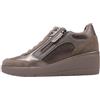 Geox D Ilde CSneaker Donna, Dk Taupe, 40 EU