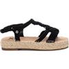XTI Sandalo in macramè Incrociato Nero