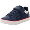 Geox J GISLI Boy A Sneaker, Navy/White, 29 EU