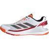 adidas Uomo Crazyquick Lightstrike Padel Shoes, Ftwr White/Core Black/Lucid Orange, 40 EU