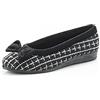 Damart 57048 Donna Pantofole a Collo Basso, Nero (Noir Carreaux 57048/17014/), 36 EU