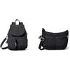 Kipling FIREFLY UP, Zaino, Donna, Nero Noir, Taglia unica IZELLAH, Borse a Tracolla, Donna, Nero Noir, Taglia unica
