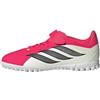 adidas Unisex - Bambini e Ragazzi Predator Club Hook-And-Loop Turf Football Shoes Kids, Lucid Red/Core Black/Ftwr White, 34 EU