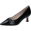 Caprice Decolleté da Donna in Pelle, Nero (Black Naplak), 39