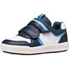 Geox J Arzach Boy A - Sneaker, Colore: Bianco/Azure, 24 EU