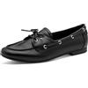 MARCO TOZZI Donna Oxford morbida soletta Feel Me morbida fodera interna sintetico, nero (BLACK NAPPA), 39 EU