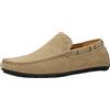 WOJAS - Mocassini da Uomo/con Pelle/Mocassini alla Moda/Confortevole e Confortevole/Cuciture Eleganti