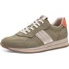 Jana sneaker da donna basse con suola spessa Vegan, Verde (Sage), 36 EU