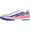 adidas Unisex - Adulto F50 Hyperfast League Laceless Turf Football Shoes, Ftwr White/Solar Purple/Solar Turbo, 42 EU