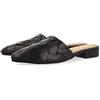 GIOSEPPO Ciabatte Babouche Intrecciate Nere da Donna LIKA